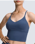 Avurer Flow Tank Top with inbuilt Bra - Blue