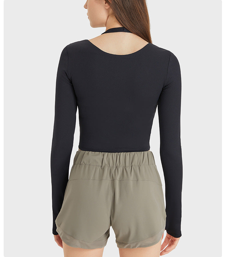 Avurer Blossom Long-Sleeve Top - Black