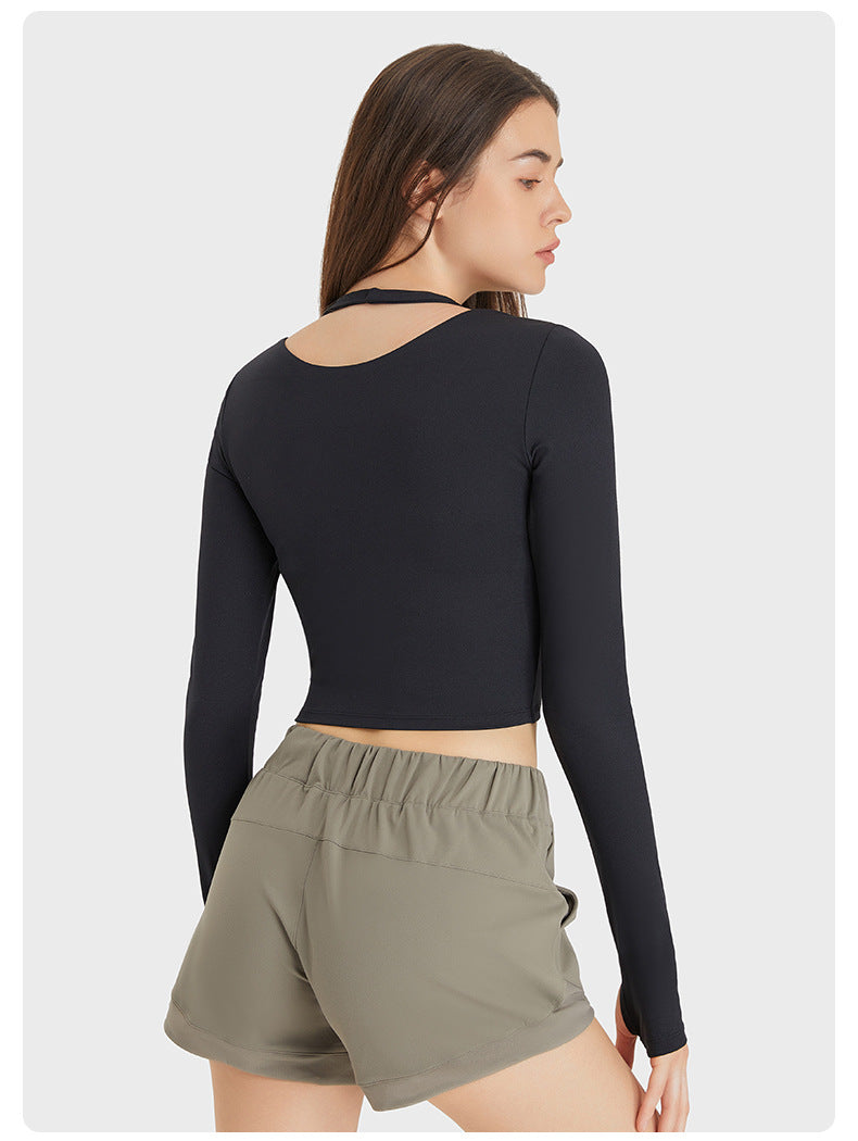 Avurer Blossom Long-Sleeve Top - Black