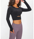 Avurer Femme Long-Sleeve Top - Black