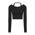 Avurer Blossom Long-Sleeve Top - Black