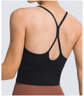 Avurer Flow Tank Top with inbuilt Bra - Black