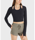 Avurer Blossom Long-Sleeve Top - Black