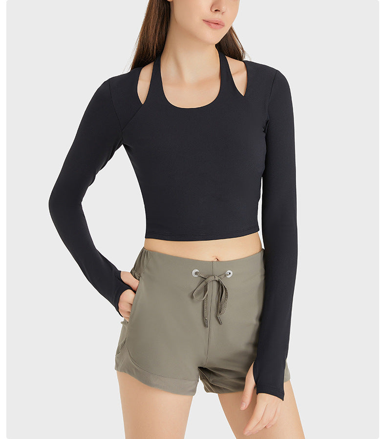 Avurer Blossom Long-Sleeve Top - Black
