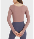 Avurer Blossom Long-Sleeve Top - Dark Pink