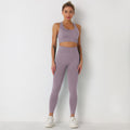 Avurer ElevateMotion 2-Piece Set — Sports Bra & Leggings - Deep Purple