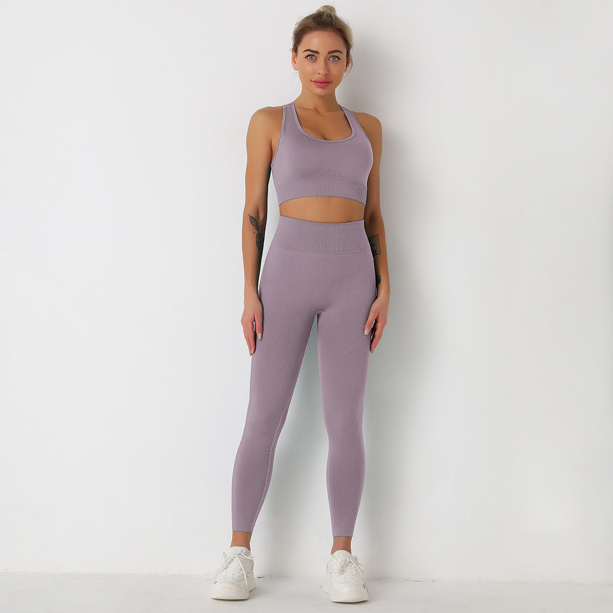 Avurer ElevateMotion 2-Piece Set — Sports Bra & Leggings - Deep Purple