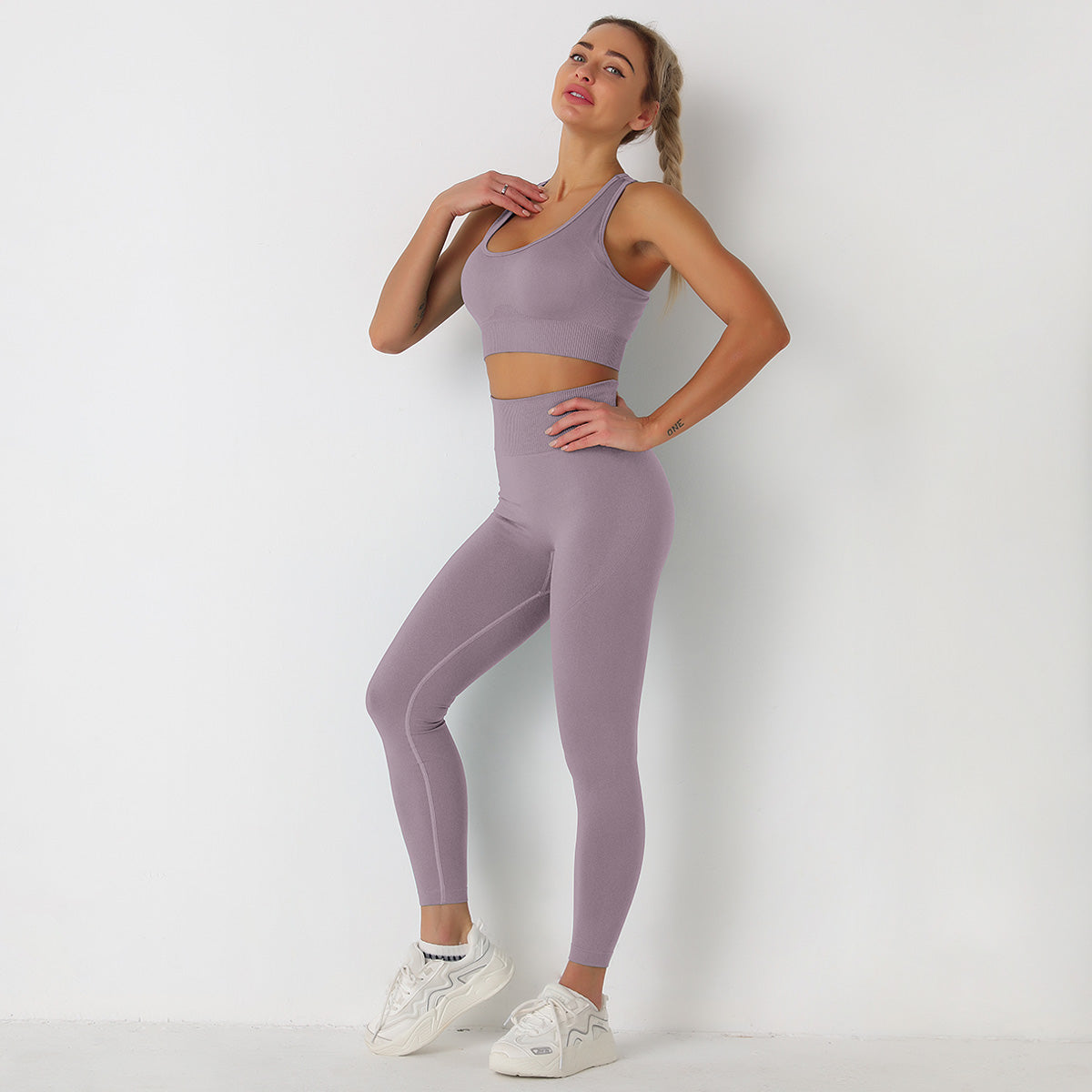 Avurer ElevateMotion 2-Piece Set — Sports Bra & Leggings - Deep Purple