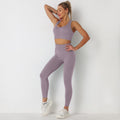 Avurer ElevateMotion 2-Piece Set — Sports Bra & Leggings - Deep Purple