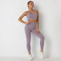 Avurer ElevateMotion 2-Piece Set — Sports Bra & Leggings - Deep Purple