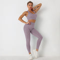 Avurer ElevateMotion 2-Piece Set — Sports Bra & Leggings - Deep Purple