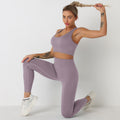 Avurer ElevateMotion 2-Piece Set — Sports Bra & Leggings - Deep Purple