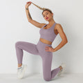 Avurer ElevateMotion 2-Piece Set — Sports Bra & Leggings - Deep Purple