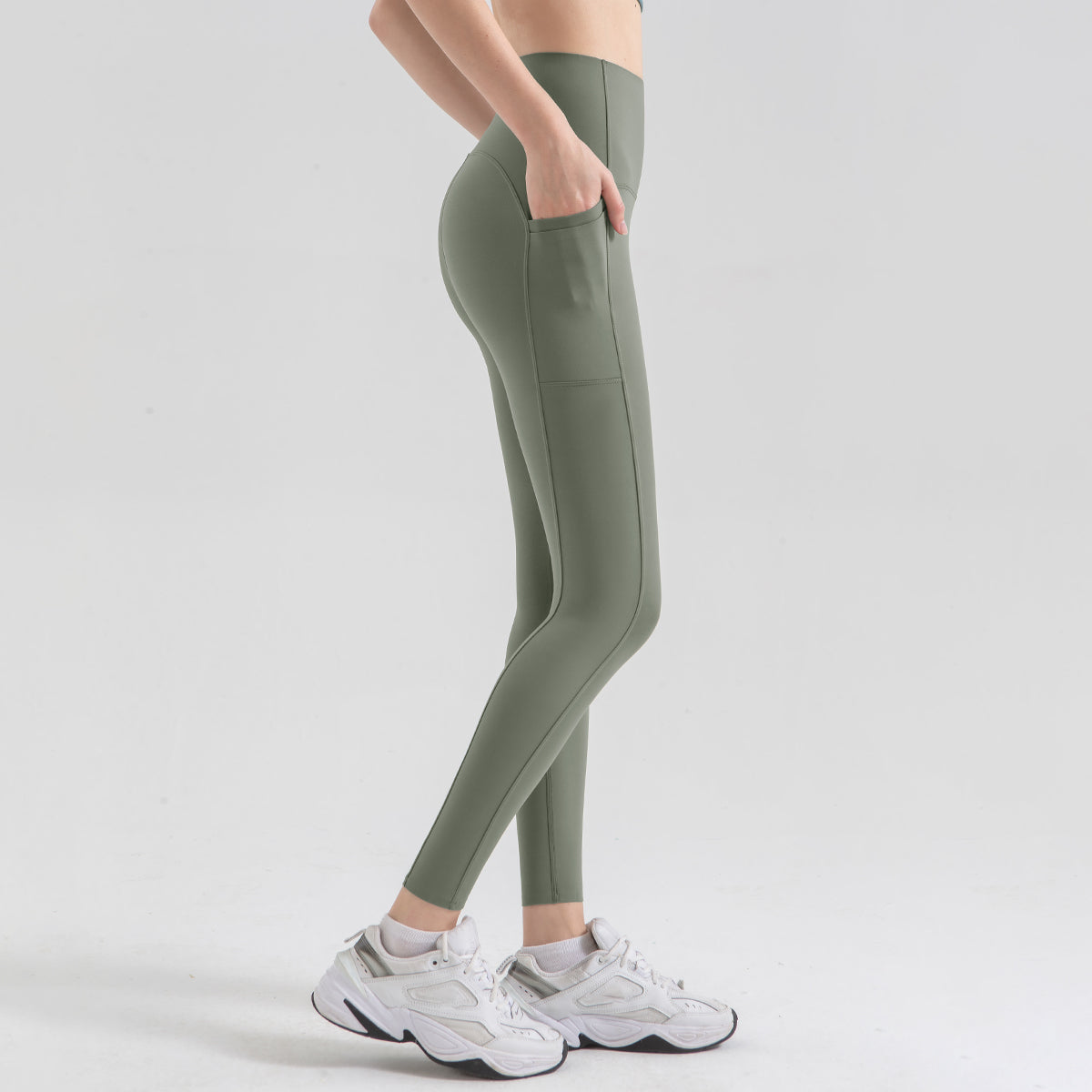 Avurer LuxeLegs High-Waist Leggings - Light Green