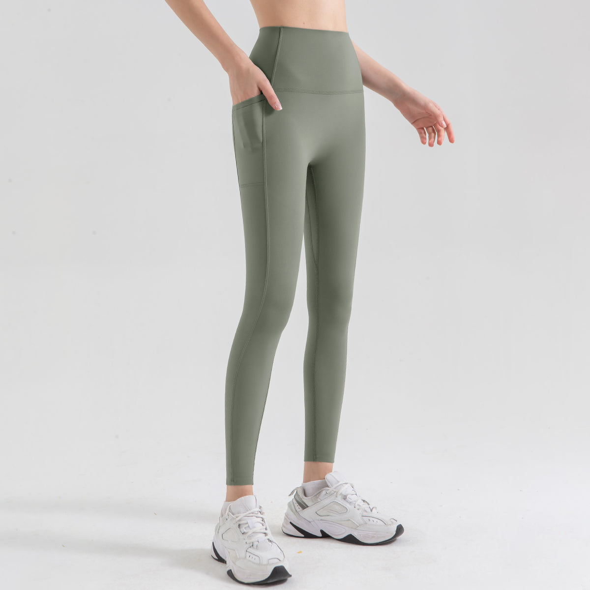 Avurer LuxeLegs High-Waist Leggings - Light Green