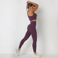 Avurer ElevateMotion 2-Piece Set — Sports Bra & Leggings - Purple