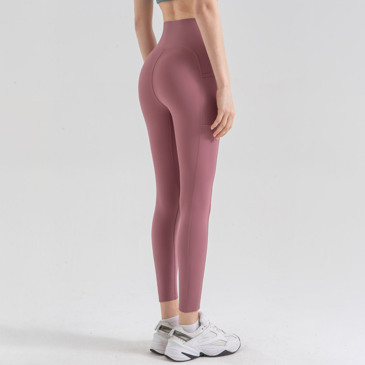 Avurer LuxeLegs High-Waist Leggings - Red