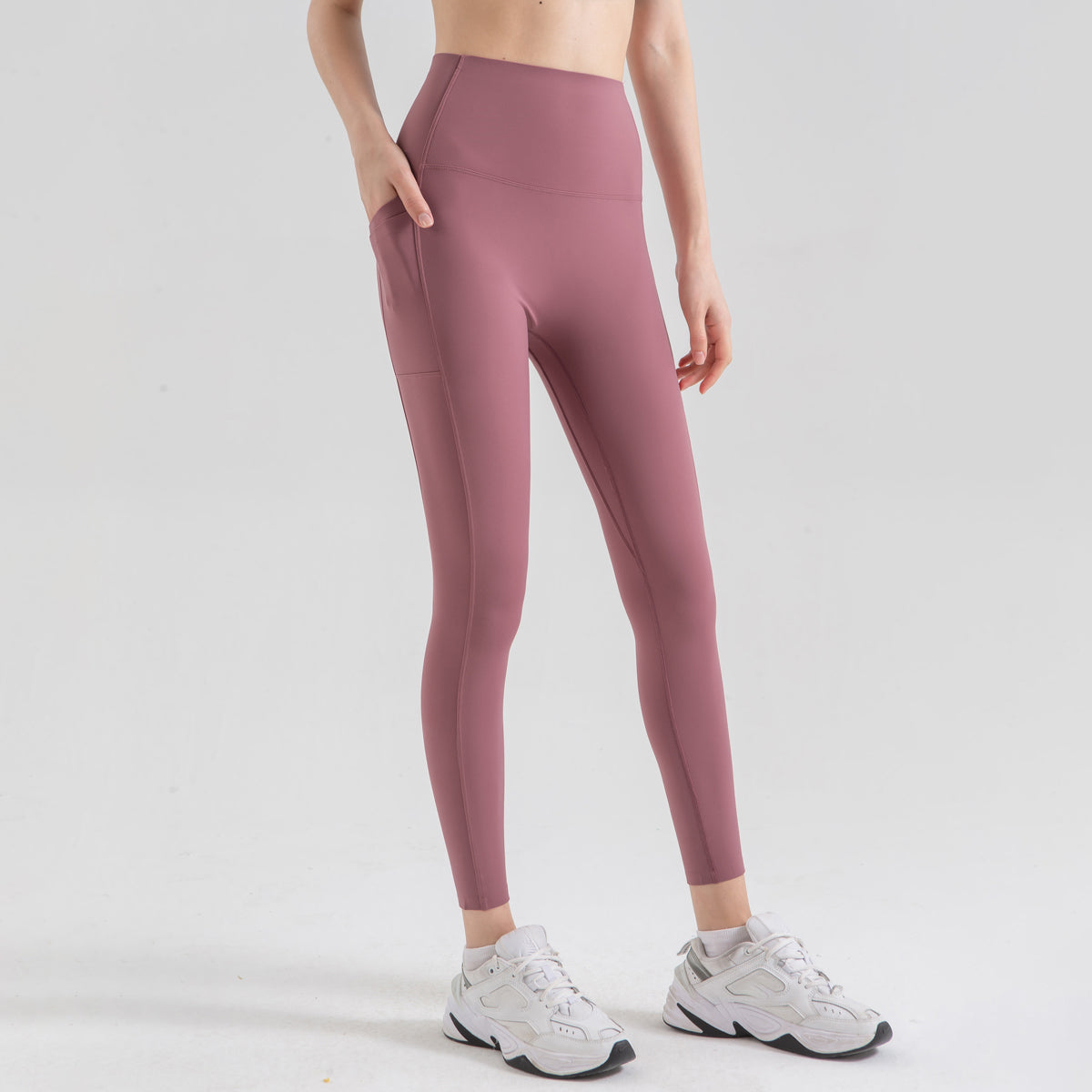 Avurer LuxeLegs High-Waist Leggings - Red