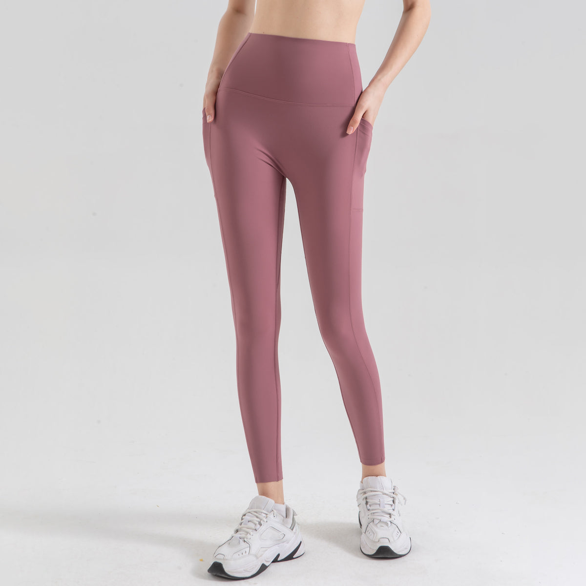 Avurer LuxeLegs High-Waist Leggings - Red