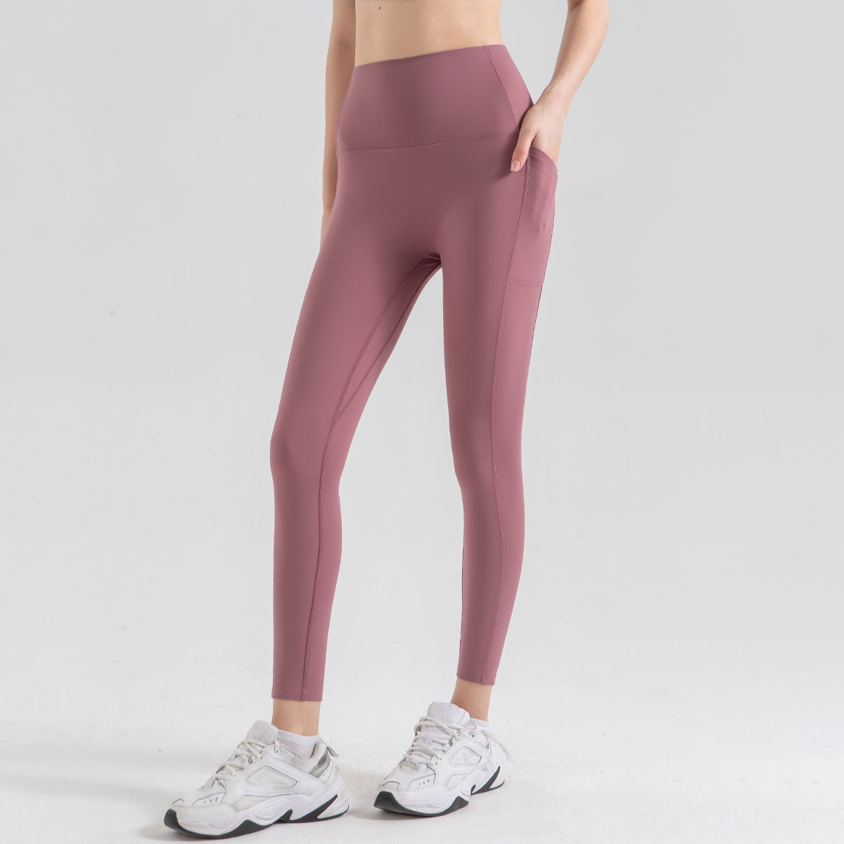 Avurer LuxeLegs High-Waist Leggings - Red