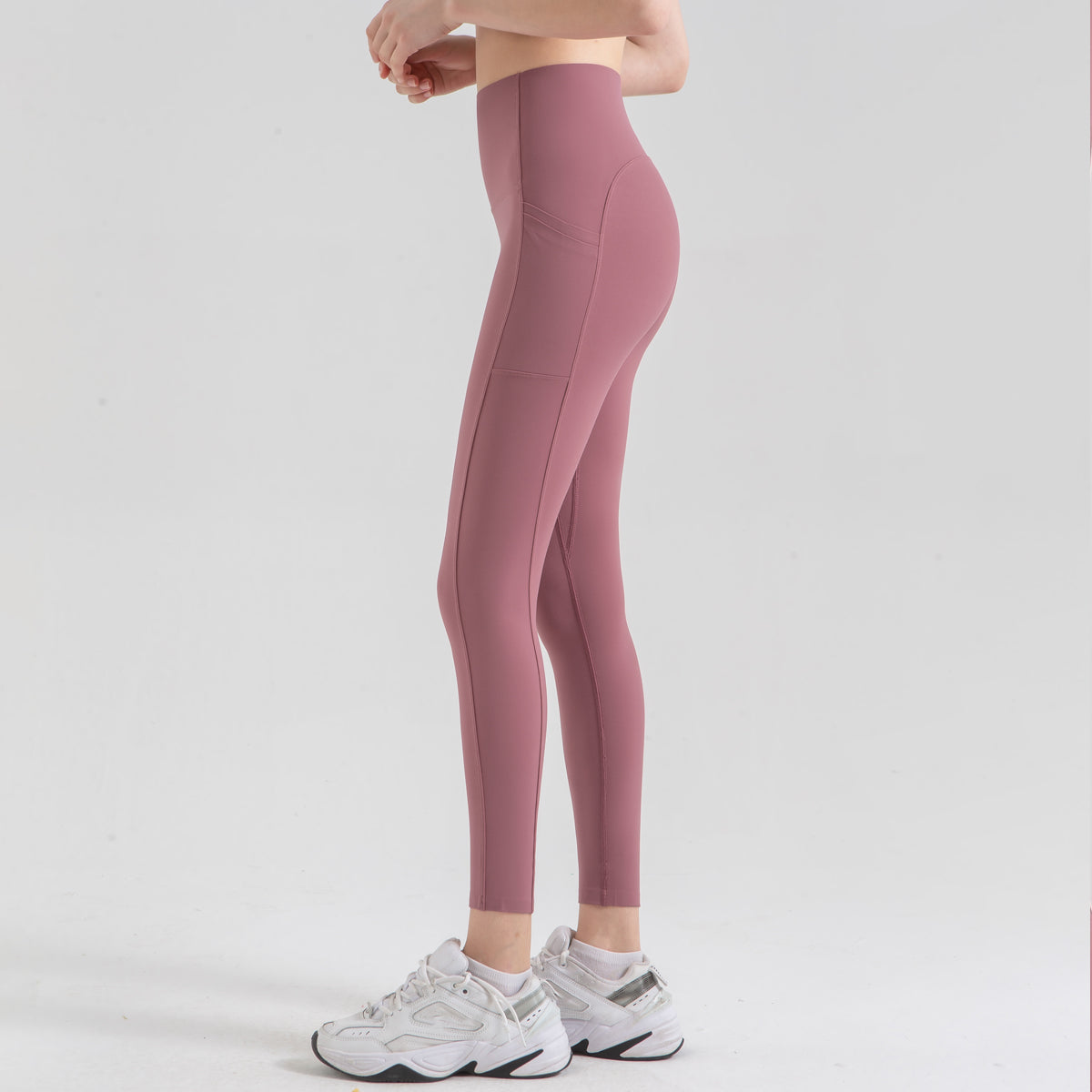 Avurer LuxeLegs High-Waist Leggings - Red