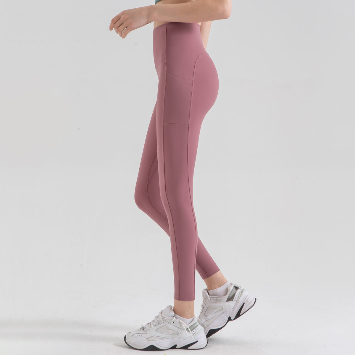 Avurer LuxeLegs High-Waist Leggings - Red