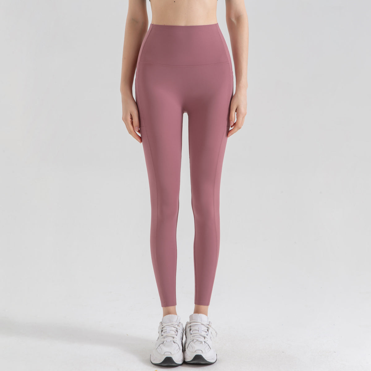 Avurer LuxeLegs High-Waist Leggings - Red