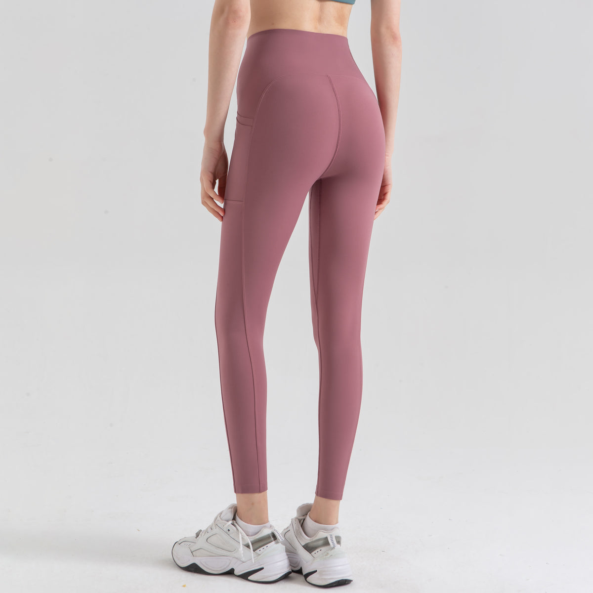 Avurer LuxeLegs High-Waist Leggings - Red