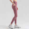 Avurer LuxeLegs High-Waist Leggings - Red