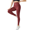 Avurer FLEXFIT High-Waist Leggings - Wine Red