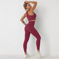Avurer ElevateMotion 2-Piece Set — Sports Bra & Leggings - Wine Red