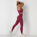 Avurer ElevateMotion 2-Piece Set — Sports Bra & Leggings - Wine Red