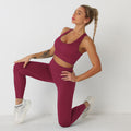 Avurer ElevateMotion 2-Piece Set — Sports Bra & Leggings - Wine Red